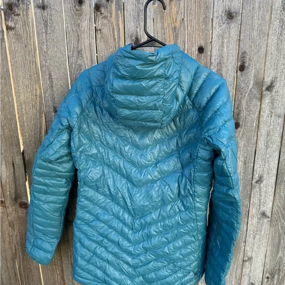 Outdoor Research Illuminate Down Jacket Teal Sz L - Picture 3 of 5
